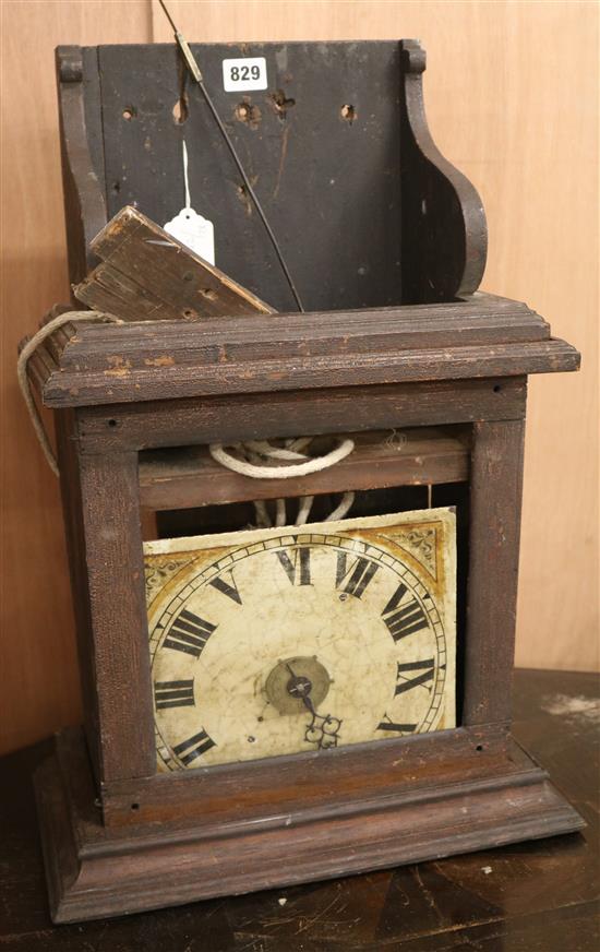 A postmans wall clock, H.56cm